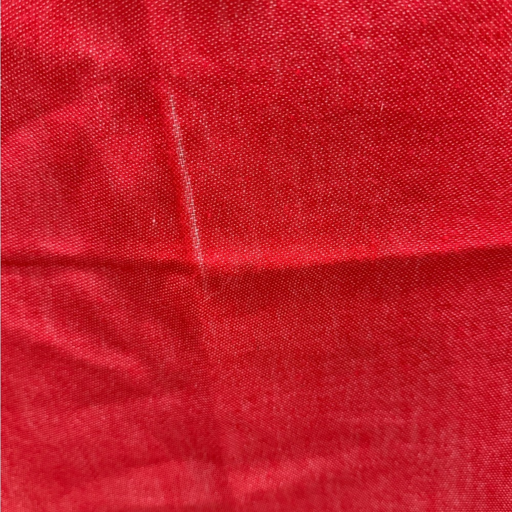 Sam Well Reversible Pashmina Scarf Red and White Patterned 100% Cashmere - Picture 9 of 9